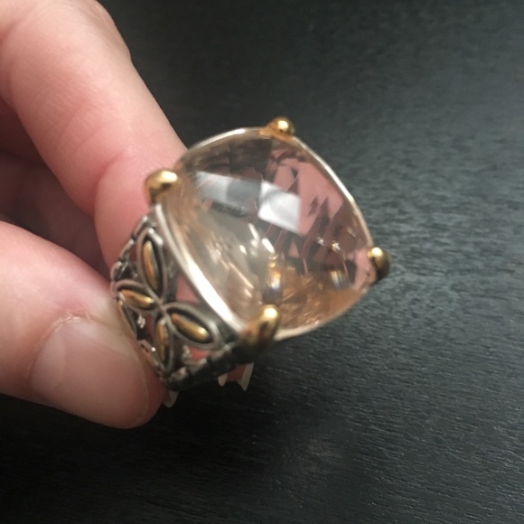 Morganite and Silver Sahara Ring - Picture 7 of 8